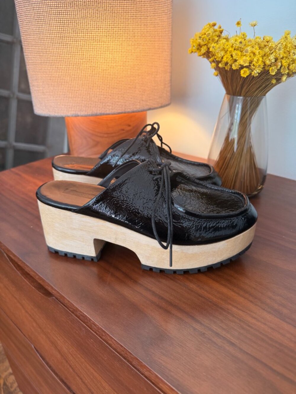 Rachel Comey Pomme Clog - black patent leather - NEVER WORN NWOT